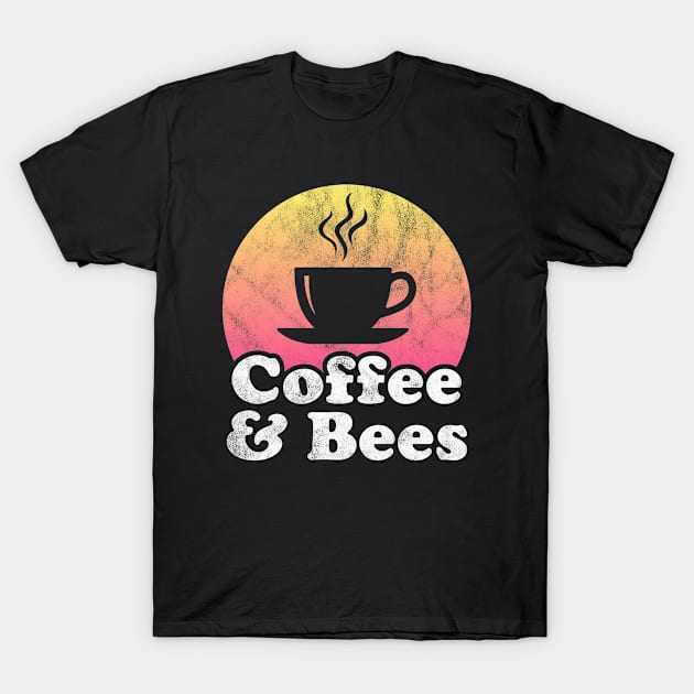 Coffee and Bees T-Shirt by JKFDesigns